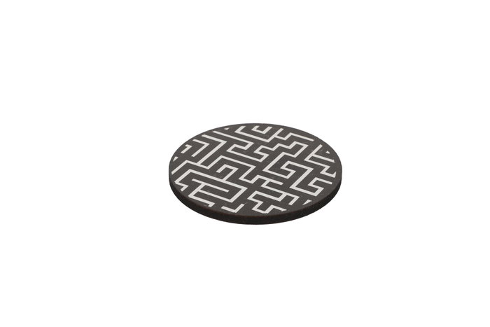 Hermia PLT0232 Salvamanteles de Madera (6 Piezas) 9 cm de Diámetro, Elegantes y Naturales para tu Mesa